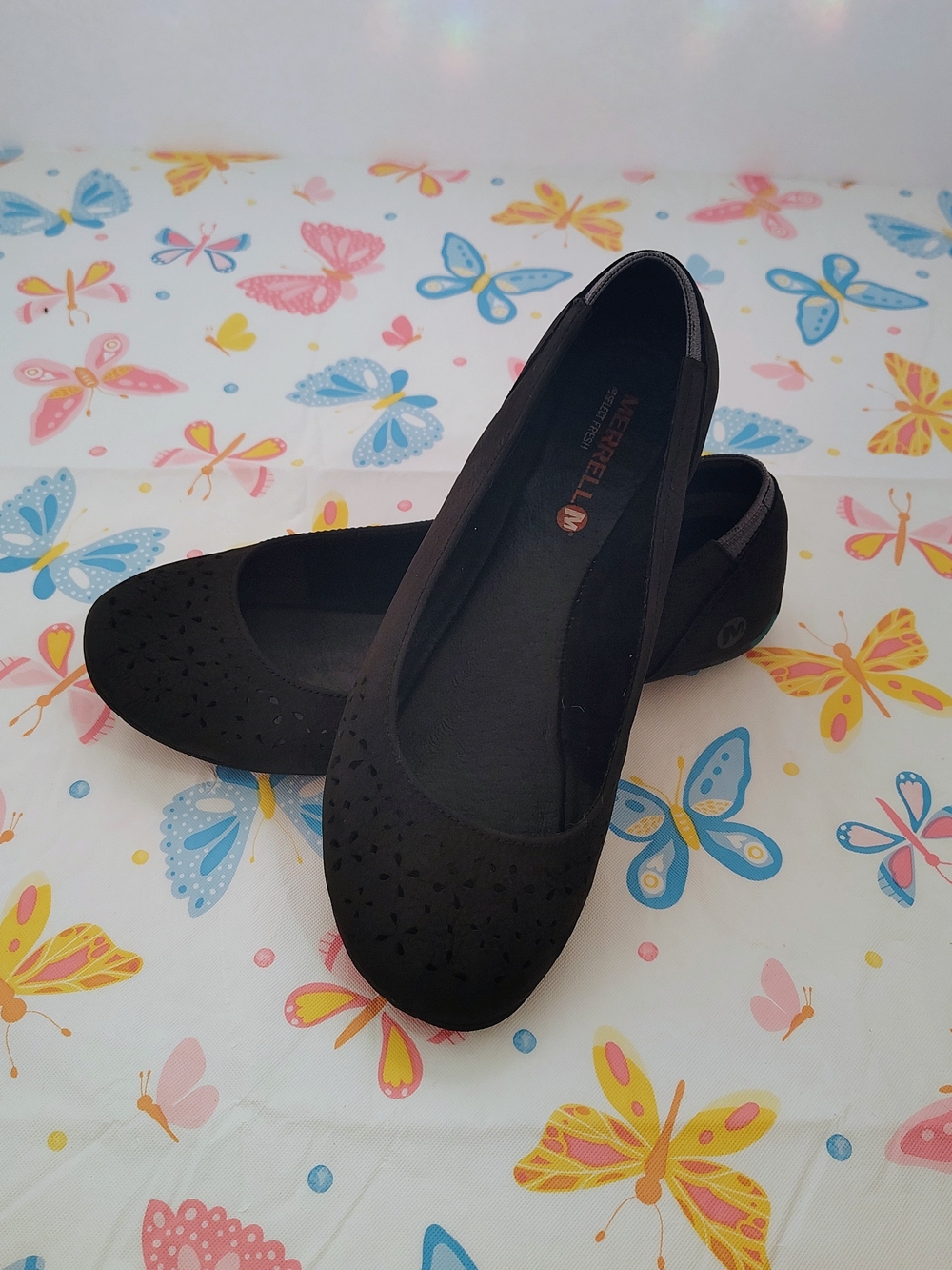 Merrell Black Slip-On Flats
